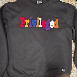 Bleecker And Mercer Privileged Crew Neck Sweatshirt Size Xl